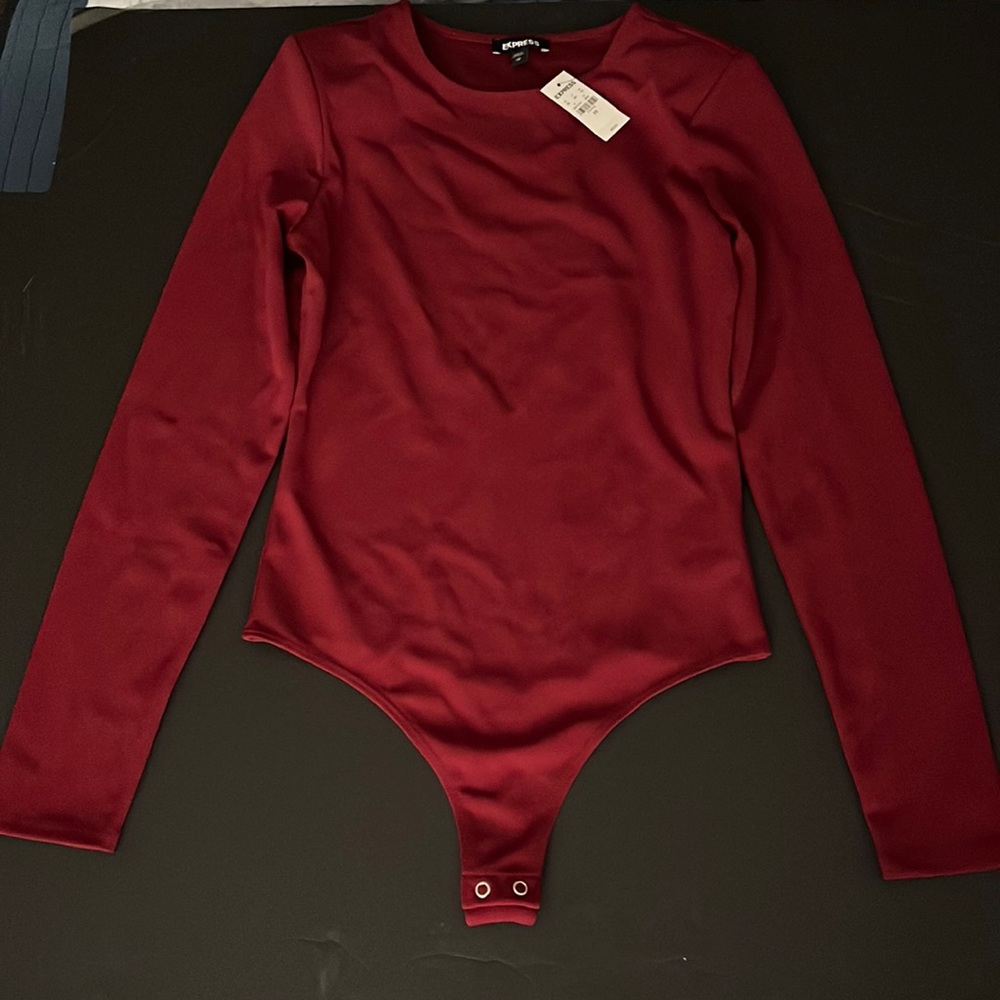Express Maroon Bodysuit